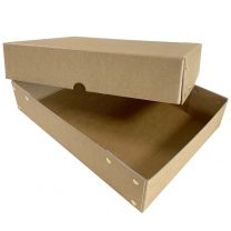 Textile cardboard storage box