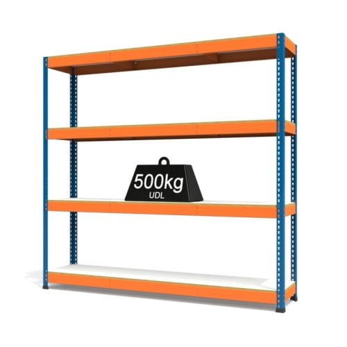 RAX1 Orange and Blue with Melamine shelves