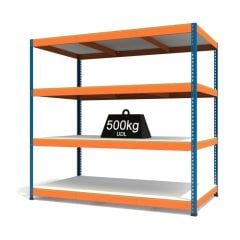 RAX1 Blue and Orange with Melamine Shelves