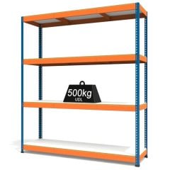 RAX1 Blue and Orange with Melamine Shelves