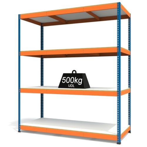 RAX1 Blue and Orange with Melamine Shelves