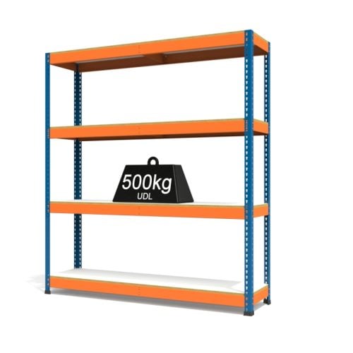 RAX1 Blue and Orange with Melamine Shelves