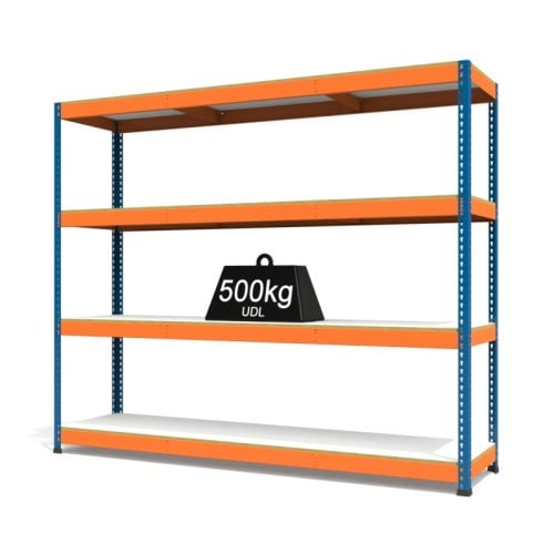 RAX1 Blue and Orange with Melamine Shelves