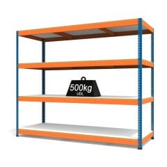 RAX1 Blue and Orange with Melamine Shelves