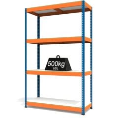 RAX1 Blue and Orange with Melamine Shelves