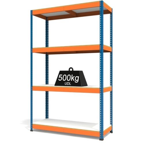 RAX1 Blue and Orange with Melamine Shelves