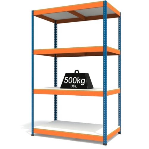 RAX1 Blue and Orange with Melamine Shelves