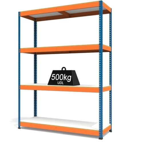 RAX1 Blue and Orange with Melamine Shelves