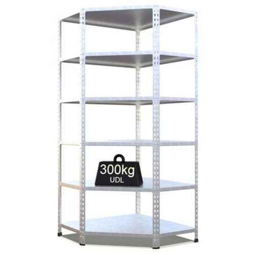 Galvanised Steel Corner Shelving