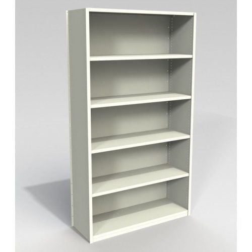 Fineline Adjustable Delta Edge Shelving with 5 Levels with Back - H1850mm x W1000mm x D450mm - Image 7