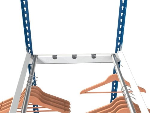 Double sided garment rail