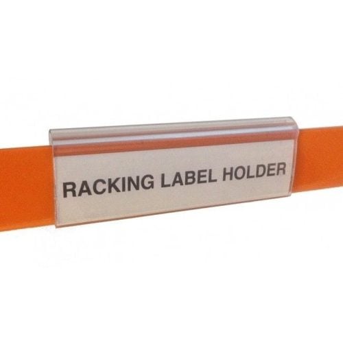 Shelving label holder